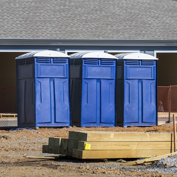 what is the expected delivery and pickup timeframe for the porta potties in Travilah MD